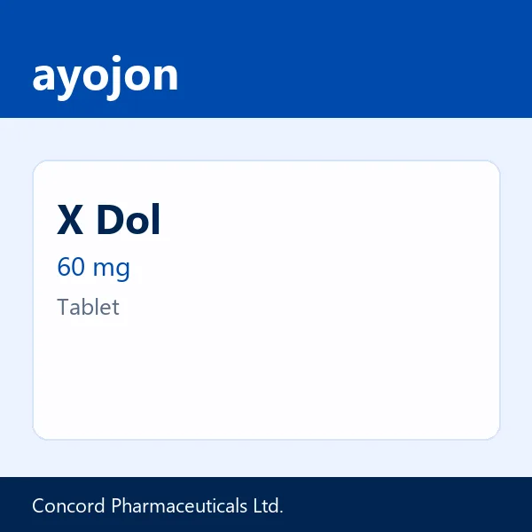 X Dol 60 mg Tablet
