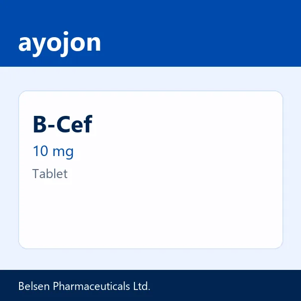 B-Cef 10 mg Tablet