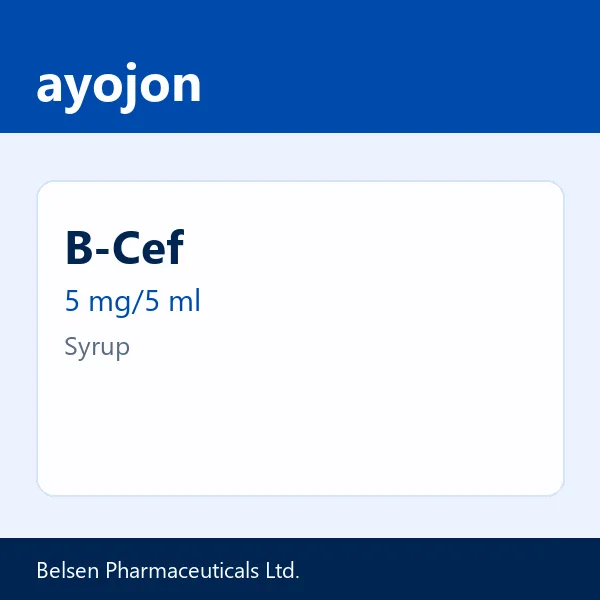 B-Cef 5 mg/5 ml Syrup