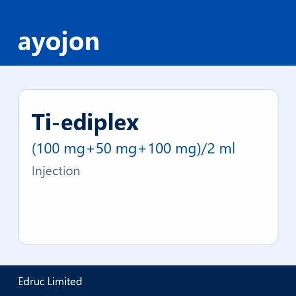 Ti-ediplex (100 mg+50 mg+100 mg)/2 ml Injection