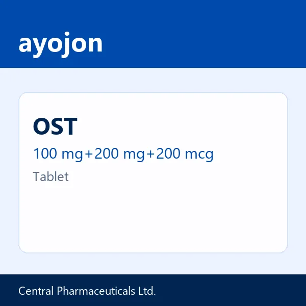 OST 100 mg+200 mg+200 mcg Tablet