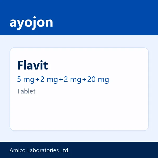 Flavit 5 mg+2 mg+2 mg+20 mg Tablet