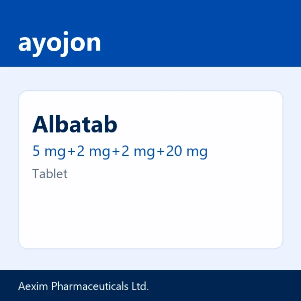 Albatab 5 mg+2 mg+2 mg+20 mg Tablet