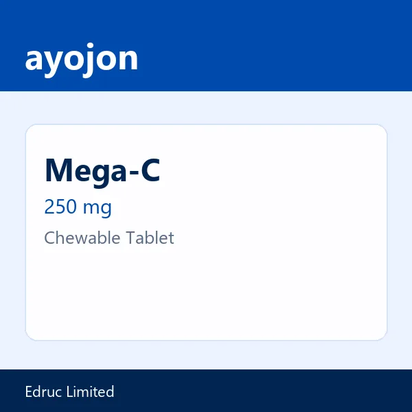 Mega-C 250 mg Chewable Tablet