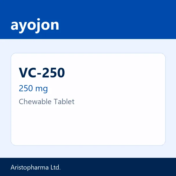 VC-250 250 mg Chewable Tablet