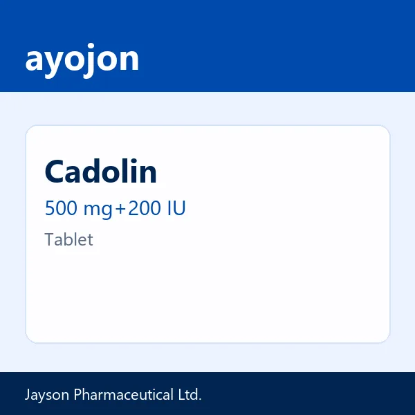 Cadolin 500 mg+200 IU Tablet