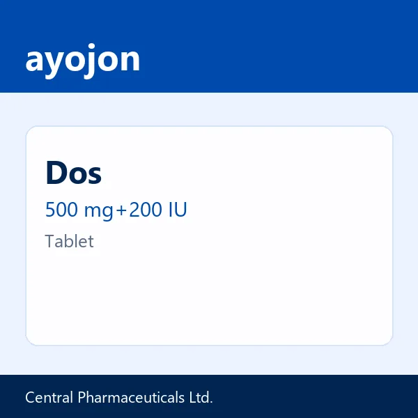 Dos 500 mg+200 IU Tablet