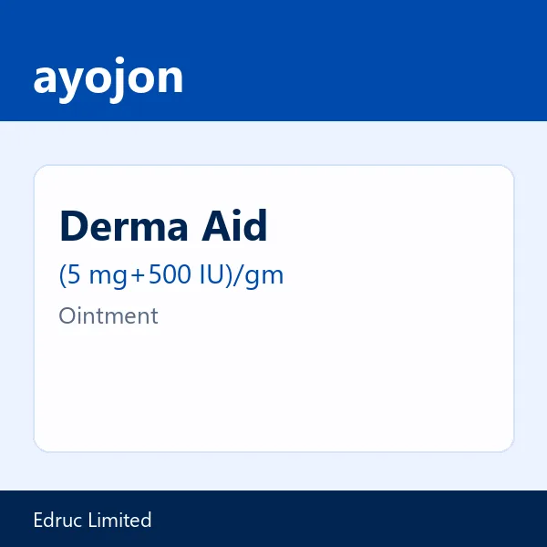 Derma Aid (5 mg+500 IU)/gm Ointment