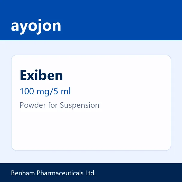 Exiben 100 mg/5 ml Powder for Suspension