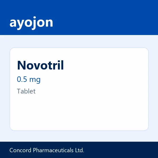 Novotril 0.5 mg Tablet