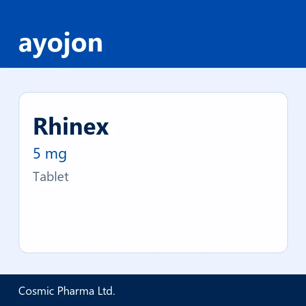 Rhinex 5 mg Tablet