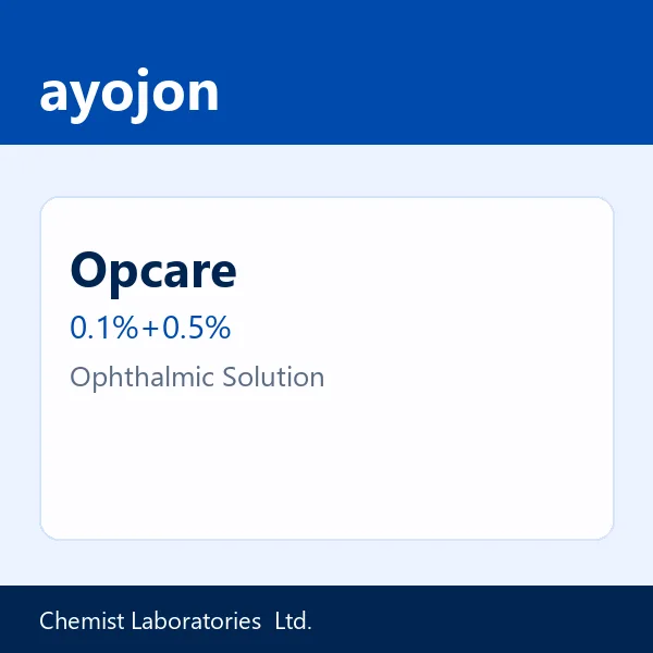 Opcare 0.1%+0.5% Ophthalmic Solution
