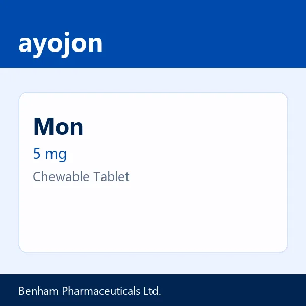 Mon 5 mg Chewable Tablet
