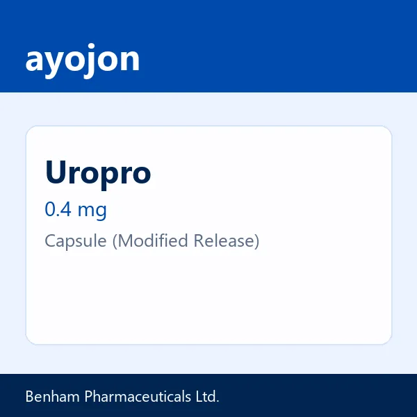 Uropro 0.4 mg Capsule (Modified Release)