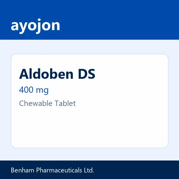 Aldoben DS 400 mg Chewable Tablet