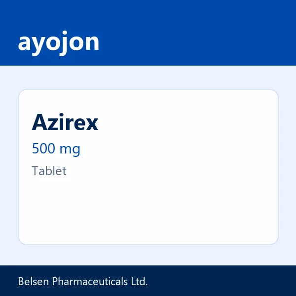 Azirex 500 mg Tablet