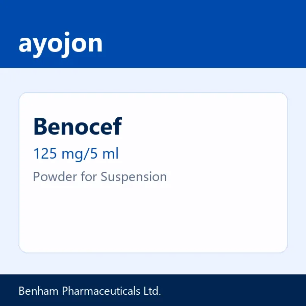 Benocef 125 mg/5 ml Powder for Suspension