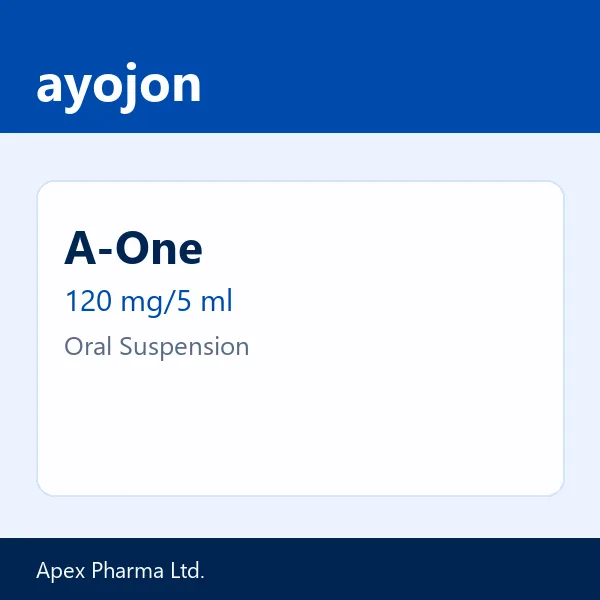 A-One 120 mg/5 ml Oral Suspension