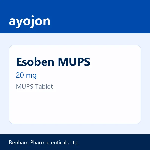 Esoben MUPS 20 mg MUPS Tablet