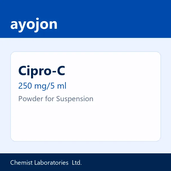 Cipro-C 250 mg/5 ml Powder for Suspension