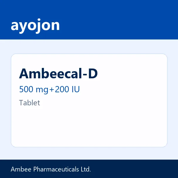 Ambeecal-D 500 mg+200 IU Tablet