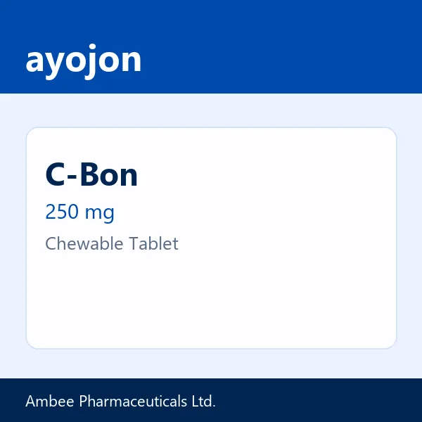 C-Bon 250 mg Chewable Tablet