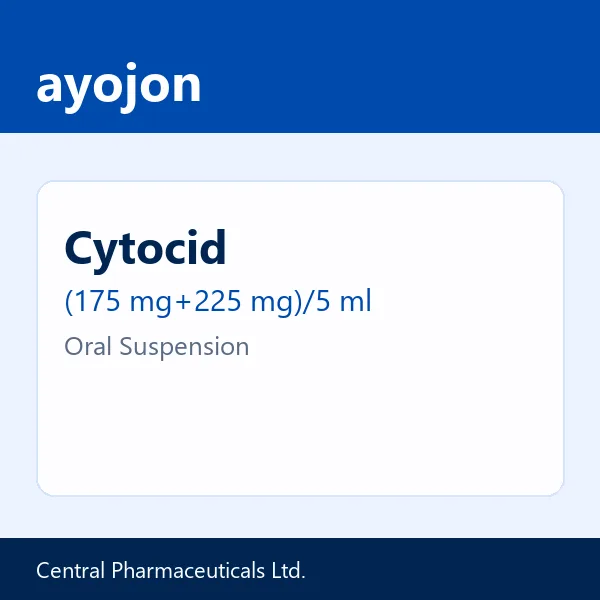 Cytocid (175 mg+225 mg)/5 ml Oral Suspension