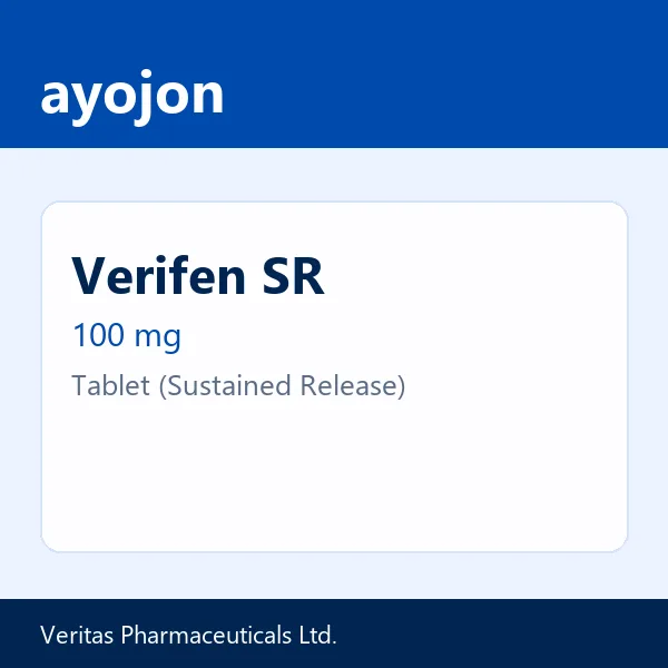 Verifen SR 100 mg Tablet (Sustained Release)