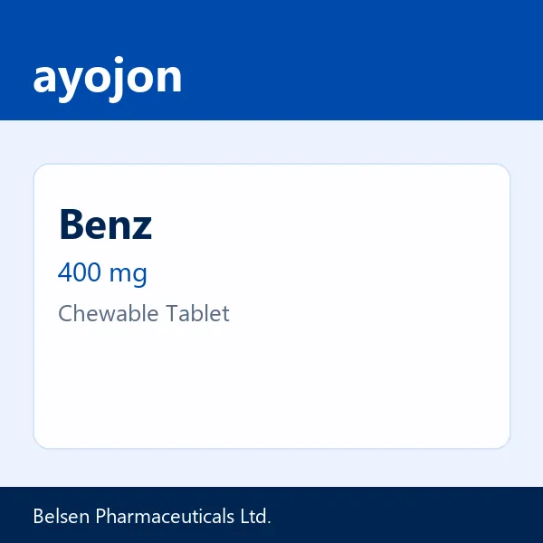Benz 400 mg Chewable Tablet