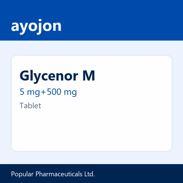 Glycenor M 5 mg+500 mg Tablet