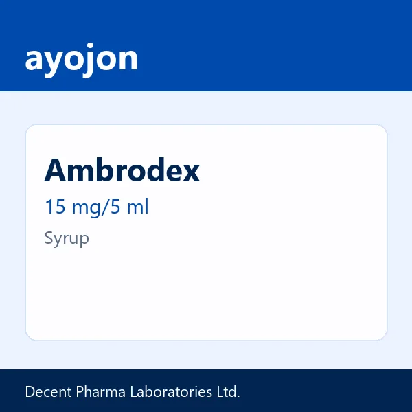 Ambrodex 15 mg/5 ml Syrup