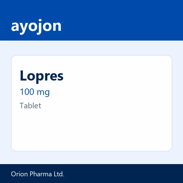 Lopres 100 mg Tablet