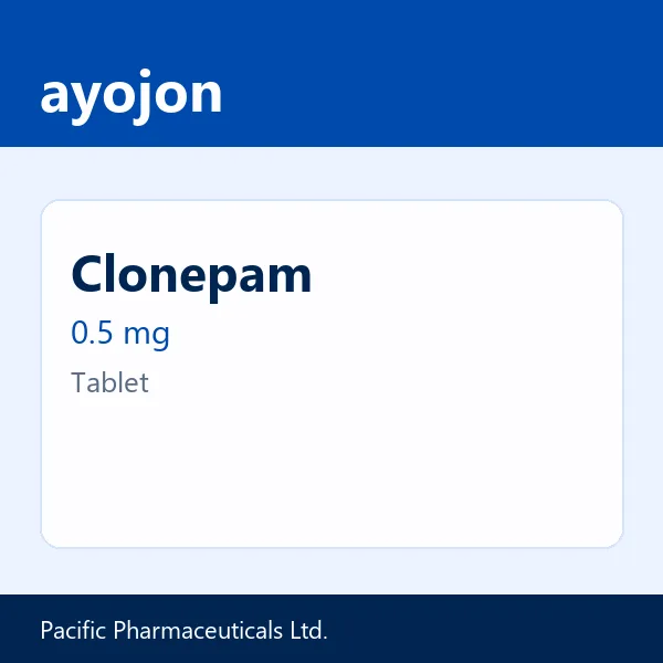 Clonepam 0.5 mg Tablet