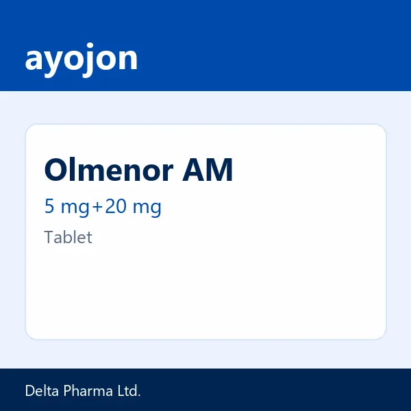 Olmenor AM 5 mg+20 mg Tablet