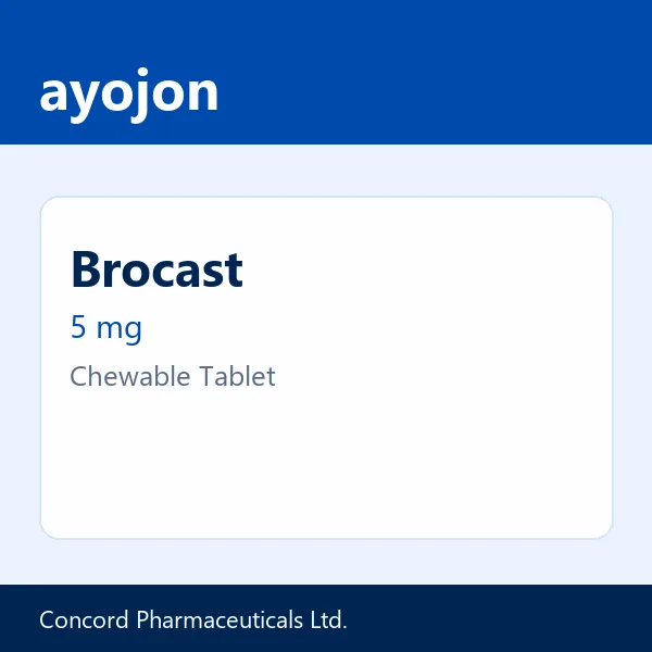 Brocast 5 mg Chewable Tablet