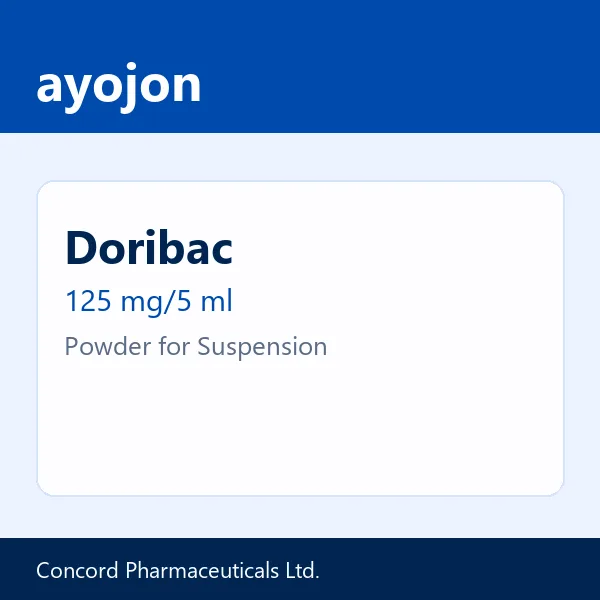 Doribac 125 mg/5 ml Powder for Suspension