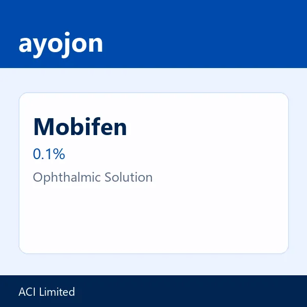 Mobifen 0.1% Ophthalmic Solution