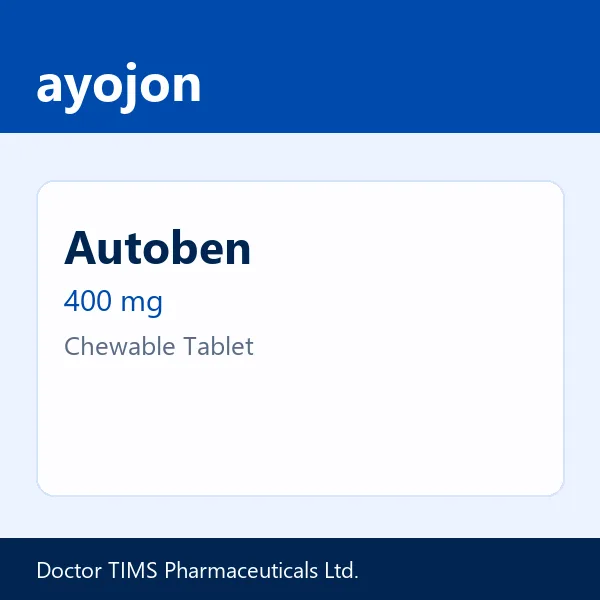 Autoben 400 mg Chewable Tablet