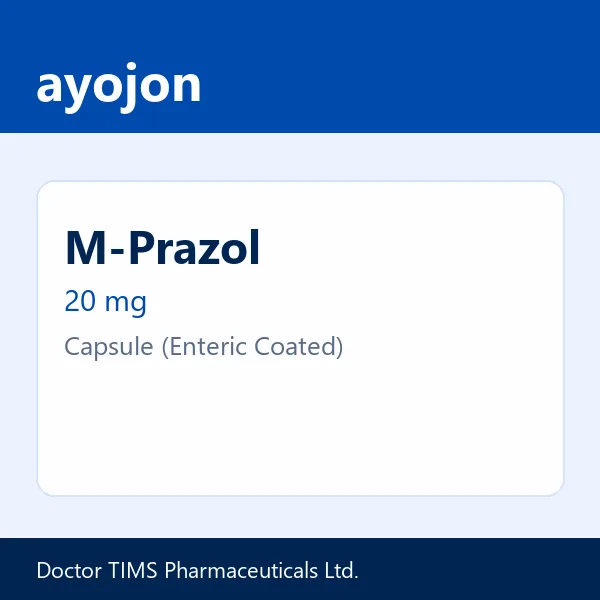 M-Prazol 20 mg Capsule (Enteric Coated)