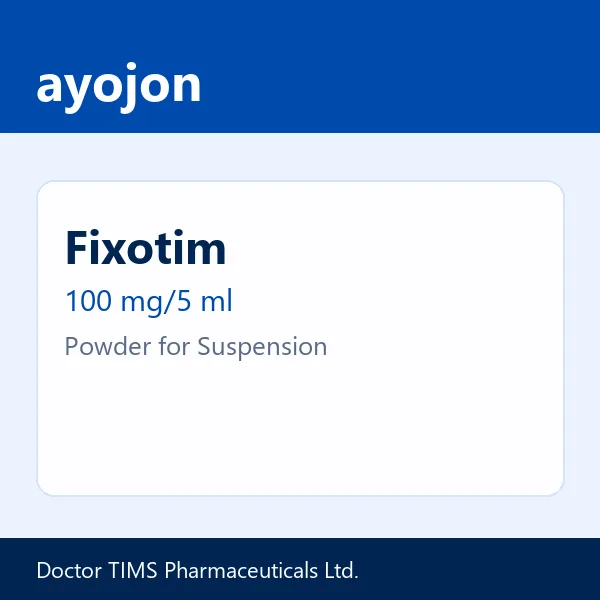 Fixotim 100 mg/5 ml Powder for Suspension