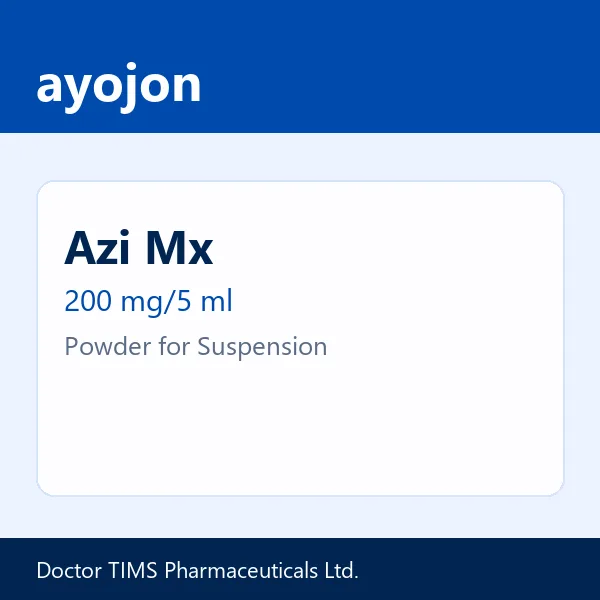 Azi Mx 200 mg/5 ml Powder for Suspension