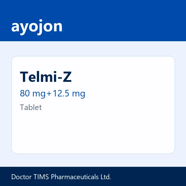 Telmi-Z 80 mg+12.5 mg Tablet