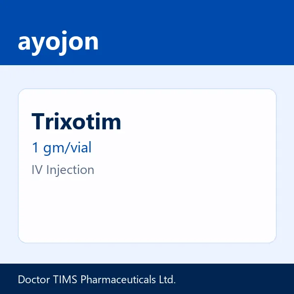 Trixotim 1 gm/vial IV Injection