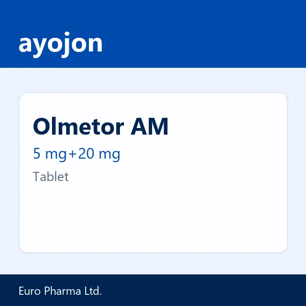 Olmetor AM 5 mg+20 mg Tablet
