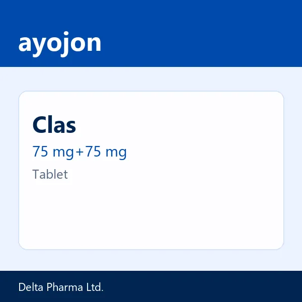 Clas 75 mg+75 mg Tablet