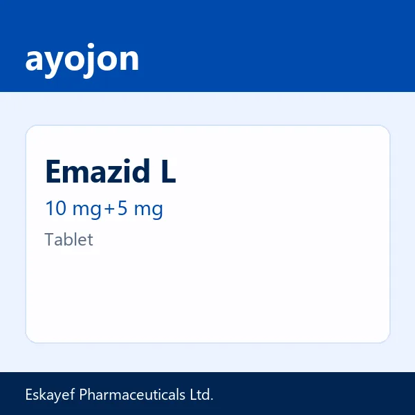 Emazid L 10 mg+5 mg Tablet