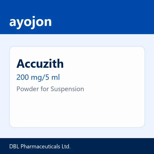 Accuzith 200 mg/5 ml Powder for Suspension