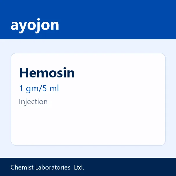 Hemosin 1 gm/5 ml Injection