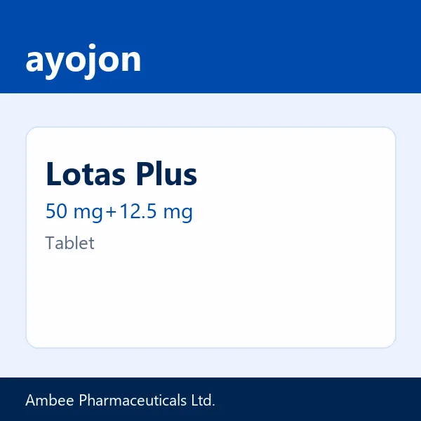 Lotas Plus 50 mg+12.5 mg Tablet