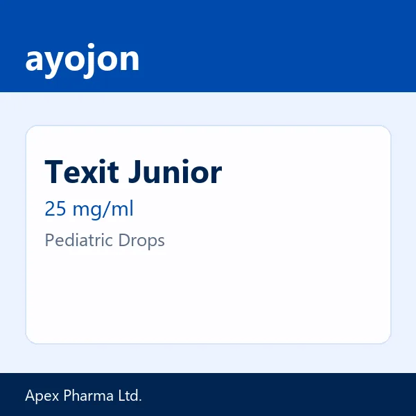 Texit Junior 25 mg/ml Pediatric Drops